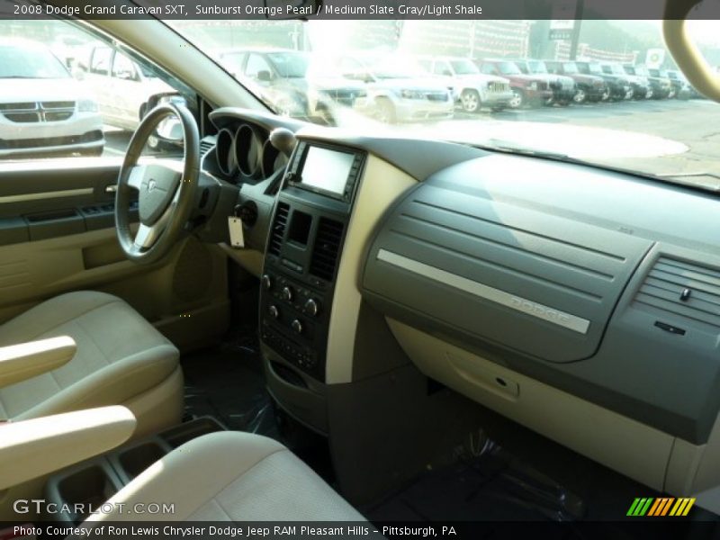 Sunburst Orange Pearl / Medium Slate Gray/Light Shale 2008 Dodge Grand Caravan SXT