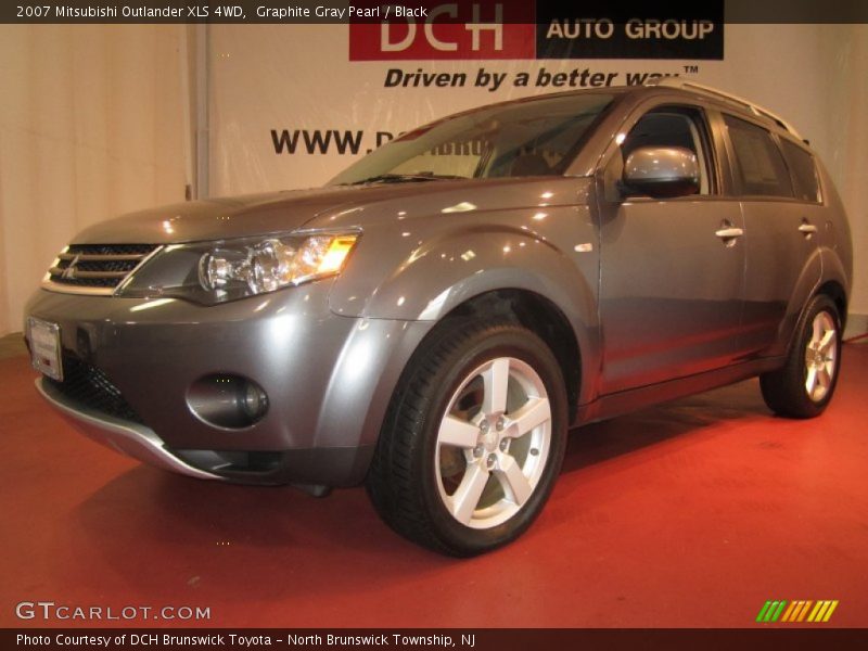 Graphite Gray Pearl / Black 2007 Mitsubishi Outlander XLS 4WD