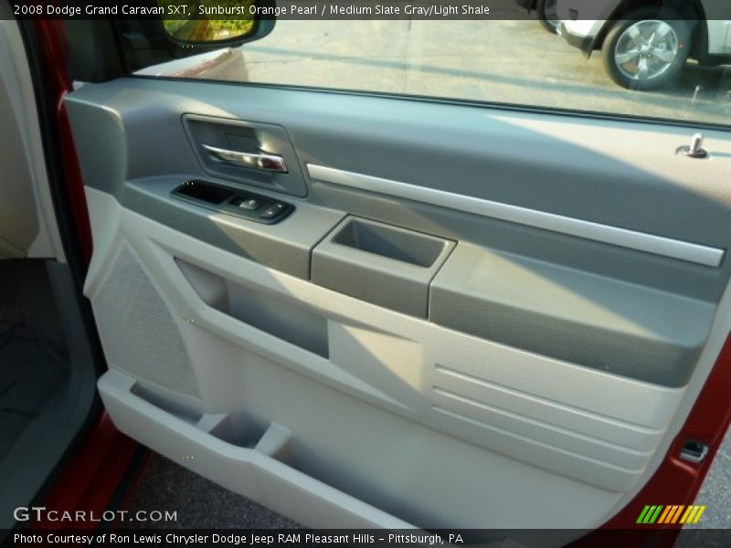 Sunburst Orange Pearl / Medium Slate Gray/Light Shale 2008 Dodge Grand Caravan SXT