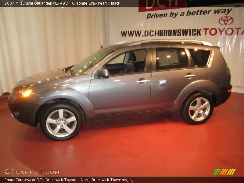 Graphite Gray Pearl / Black 2007 Mitsubishi Outlander XLS 4WD