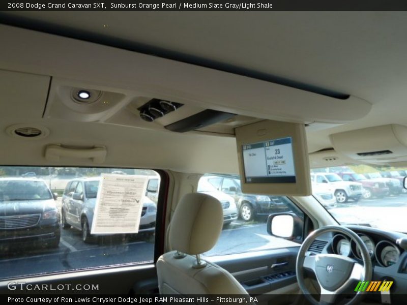 Sunburst Orange Pearl / Medium Slate Gray/Light Shale 2008 Dodge Grand Caravan SXT