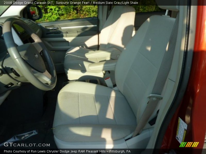 Sunburst Orange Pearl / Medium Slate Gray/Light Shale 2008 Dodge Grand Caravan SXT