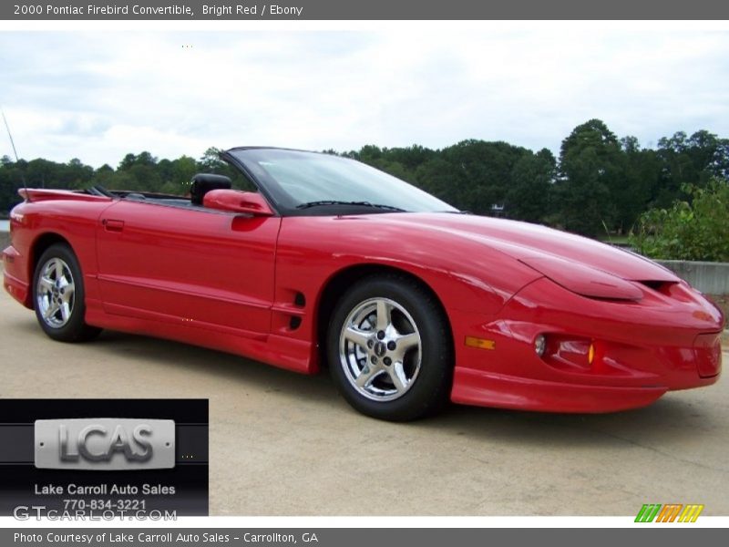 Bright Red / Ebony 2000 Pontiac Firebird Convertible