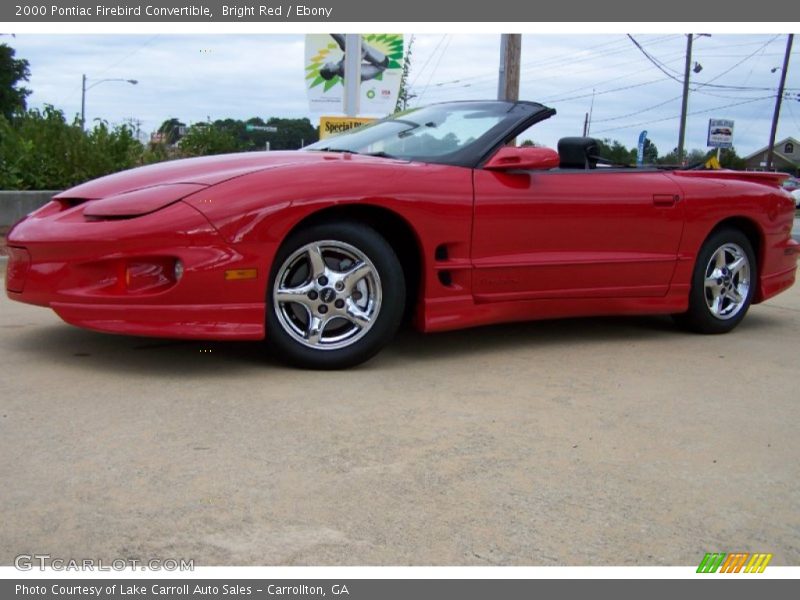 Bright Red / Ebony 2000 Pontiac Firebird Convertible