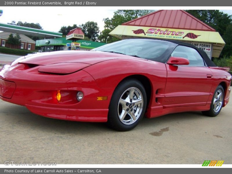 Bright Red / Ebony 2000 Pontiac Firebird Convertible
