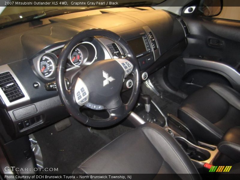 Graphite Gray Pearl / Black 2007 Mitsubishi Outlander XLS 4WD