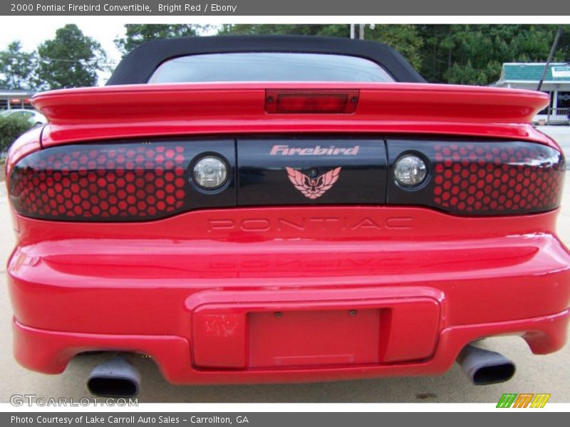 Bright Red / Ebony 2000 Pontiac Firebird Convertible