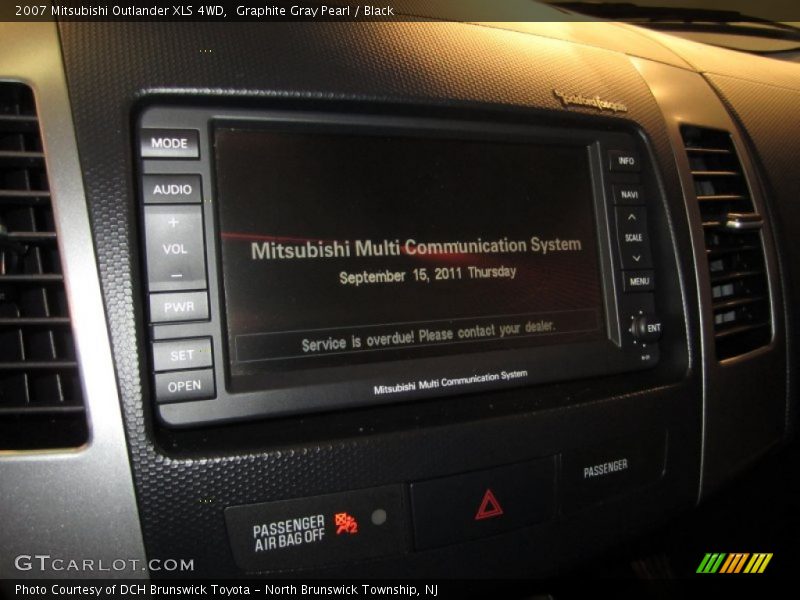 Graphite Gray Pearl / Black 2007 Mitsubishi Outlander XLS 4WD