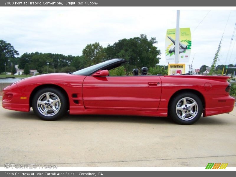 Bright Red / Ebony 2000 Pontiac Firebird Convertible