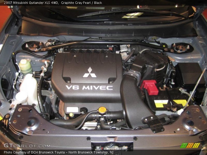Graphite Gray Pearl / Black 2007 Mitsubishi Outlander XLS 4WD