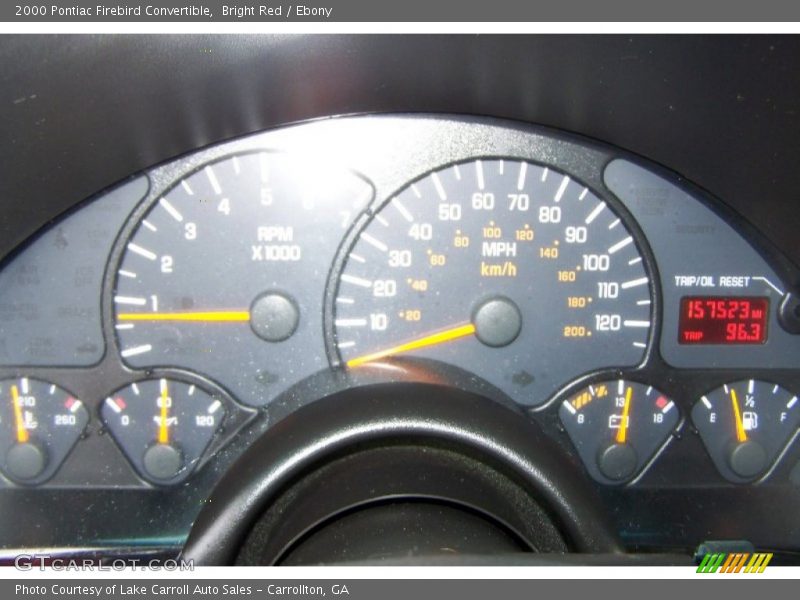  2000 Firebird Convertible Convertible Gauges