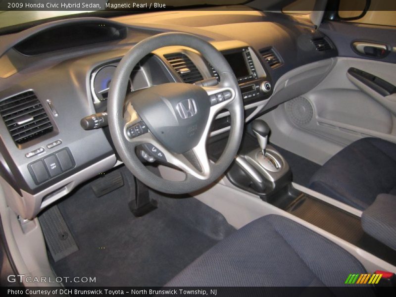 Magnetic Pearl / Blue 2009 Honda Civic Hybrid Sedan