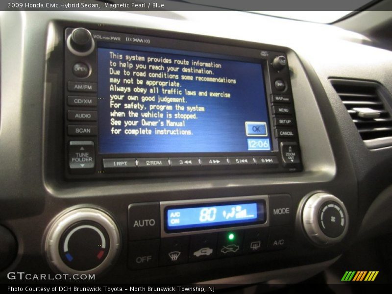 Magnetic Pearl / Blue 2009 Honda Civic Hybrid Sedan