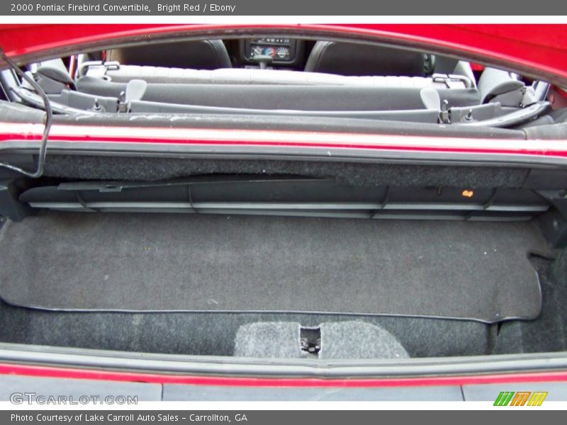  2000 Firebird Convertible Trunk