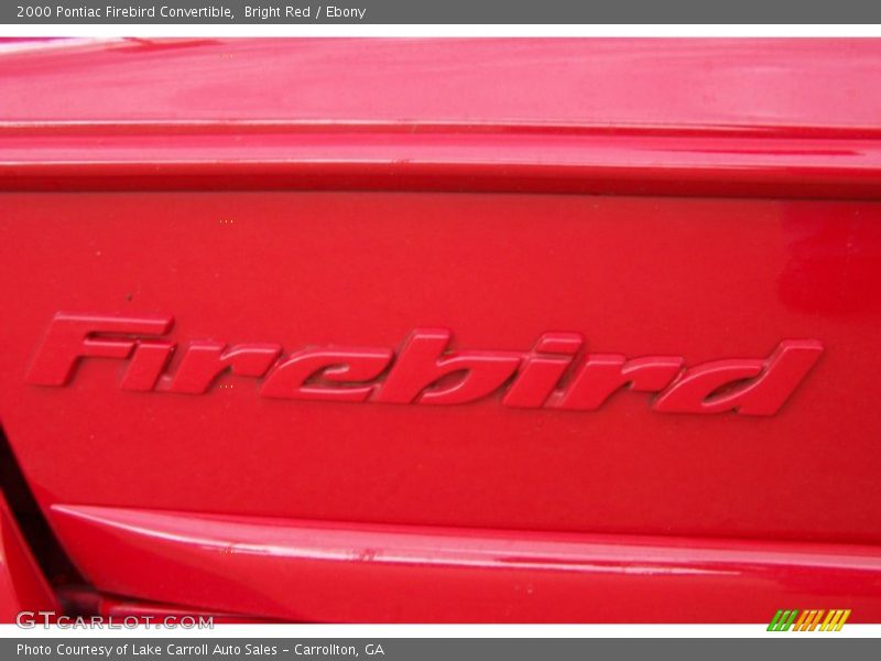  2000 Firebird Convertible Logo