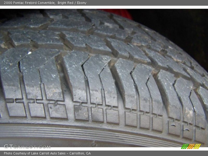 Bright Red / Ebony 2000 Pontiac Firebird Convertible