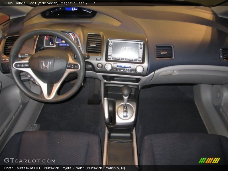 Magnetic Pearl / Blue 2009 Honda Civic Hybrid Sedan