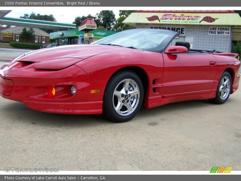 Bright Red / Ebony 2000 Pontiac Firebird Convertible