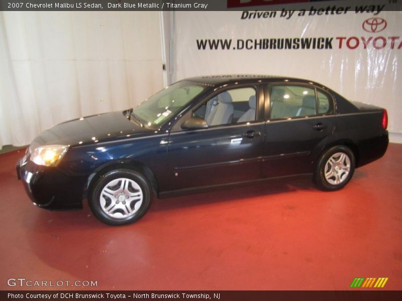 Dark Blue Metallic / Titanium Gray 2007 Chevrolet Malibu LS Sedan