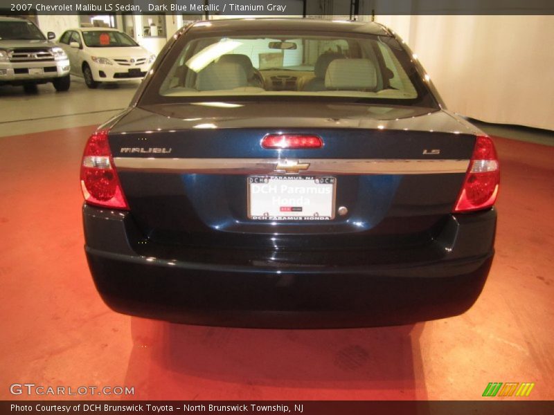 Dark Blue Metallic / Titanium Gray 2007 Chevrolet Malibu LS Sedan