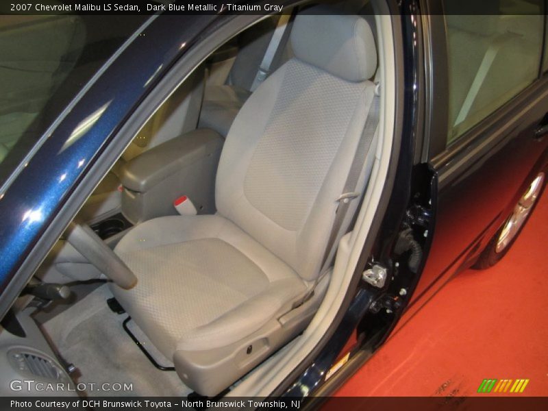 Dark Blue Metallic / Titanium Gray 2007 Chevrolet Malibu LS Sedan