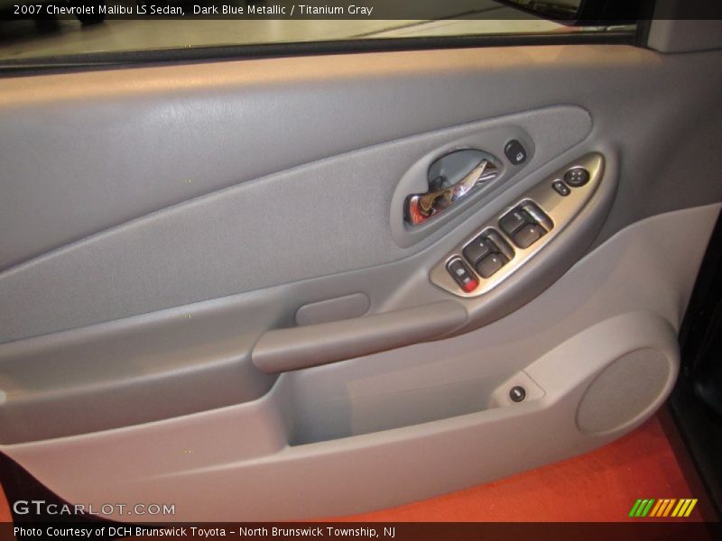 Dark Blue Metallic / Titanium Gray 2007 Chevrolet Malibu LS Sedan