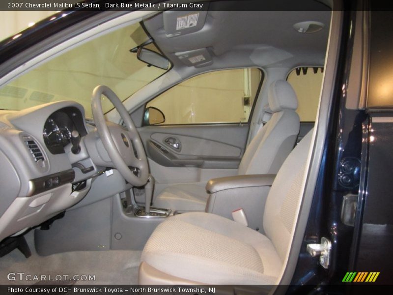 Dark Blue Metallic / Titanium Gray 2007 Chevrolet Malibu LS Sedan