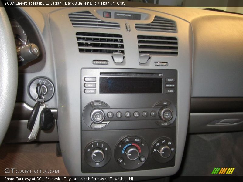 Dark Blue Metallic / Titanium Gray 2007 Chevrolet Malibu LS Sedan