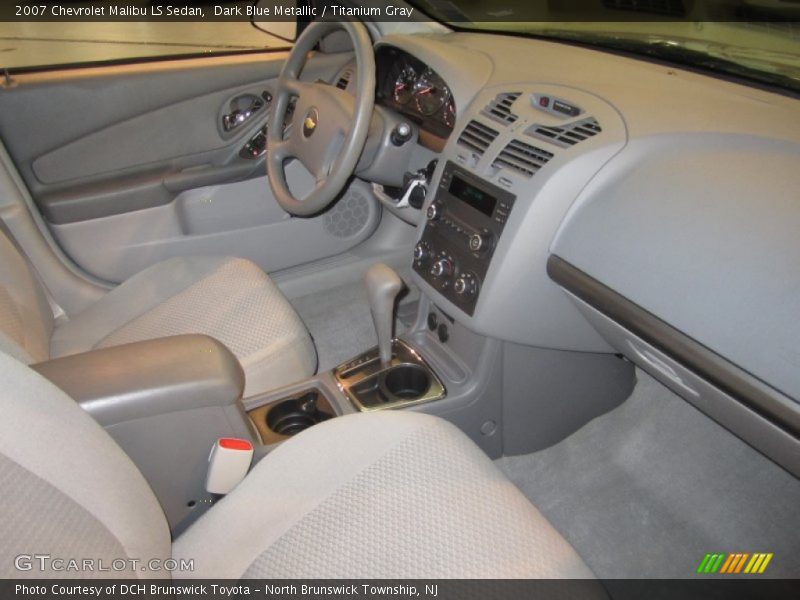 Dark Blue Metallic / Titanium Gray 2007 Chevrolet Malibu LS Sedan