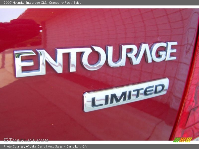 Cranberry Red / Beige 2007 Hyundai Entourage GLS