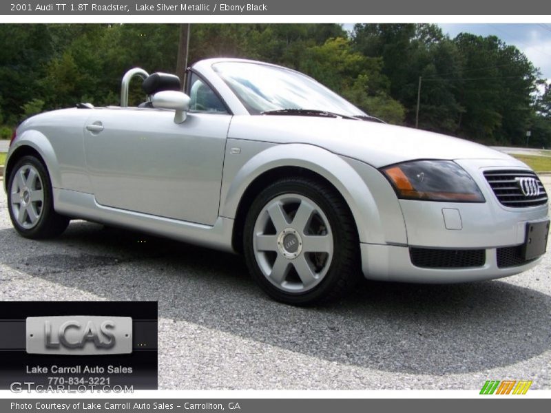 Lake Silver Metallic / Ebony Black 2001 Audi TT 1.8T Roadster