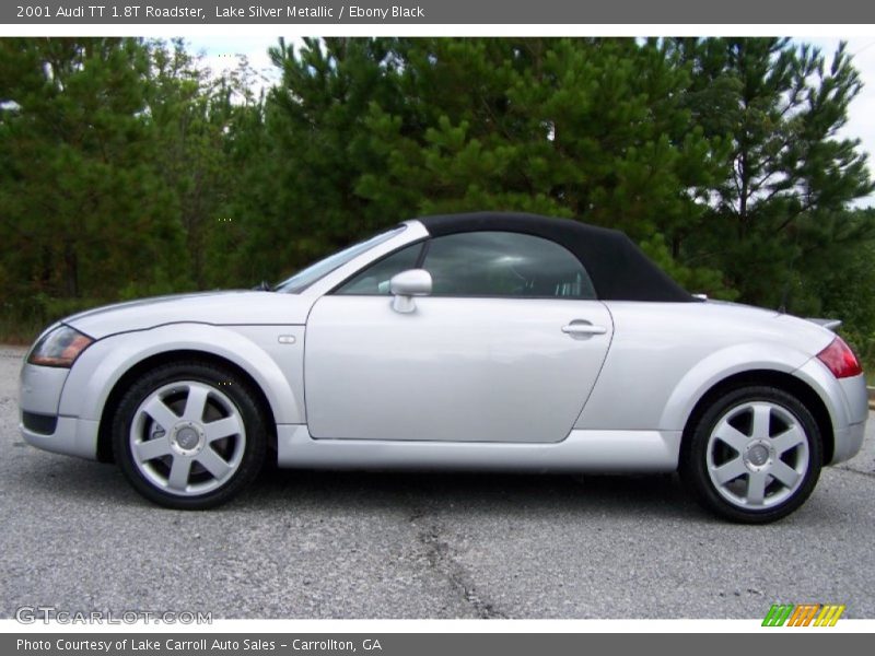 Lake Silver Metallic / Ebony Black 2001 Audi TT 1.8T Roadster