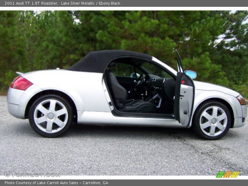 Lake Silver Metallic / Ebony Black 2001 Audi TT 1.8T Roadster