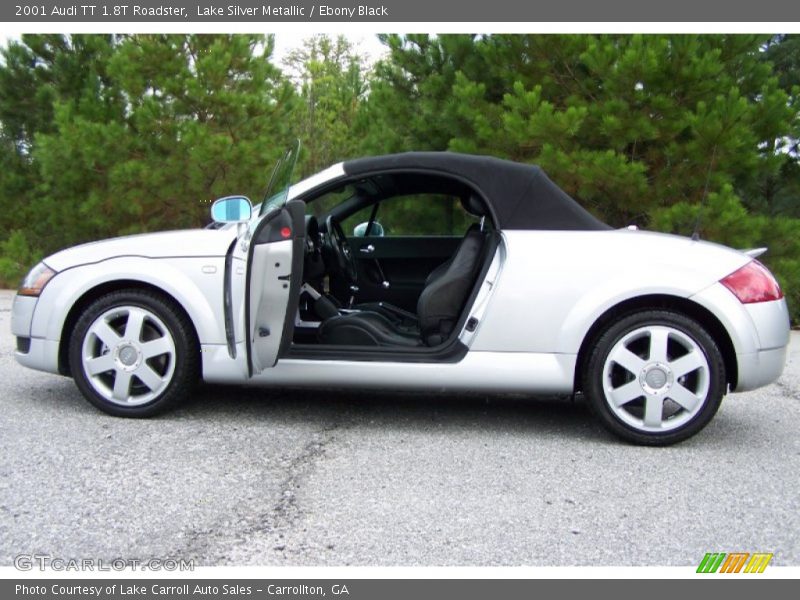 Lake Silver Metallic / Ebony Black 2001 Audi TT 1.8T Roadster