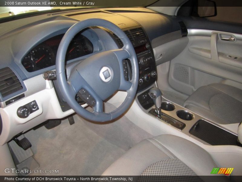 Cream White / Gray 2008 Saturn Outlook XE AWD