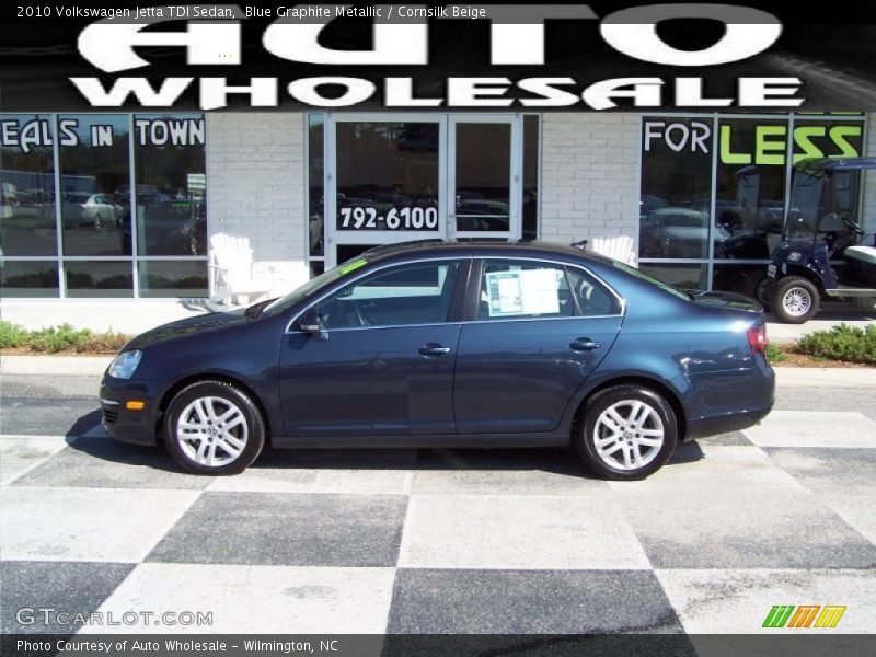 Blue Graphite Metallic / Cornsilk Beige 2010 Volkswagen Jetta TDI Sedan