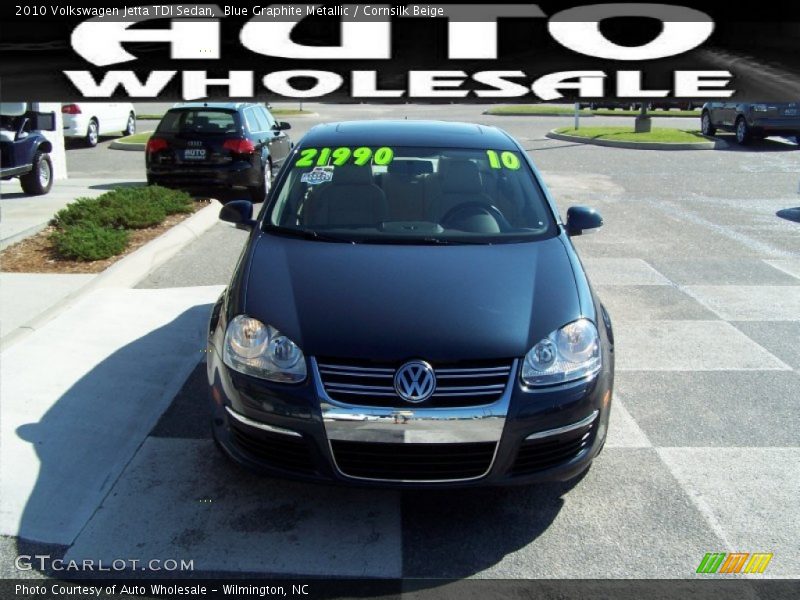 Blue Graphite Metallic / Cornsilk Beige 2010 Volkswagen Jetta TDI Sedan