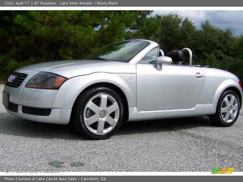 Lake Silver Metallic / Ebony Black 2001 Audi TT 1.8T Roadster