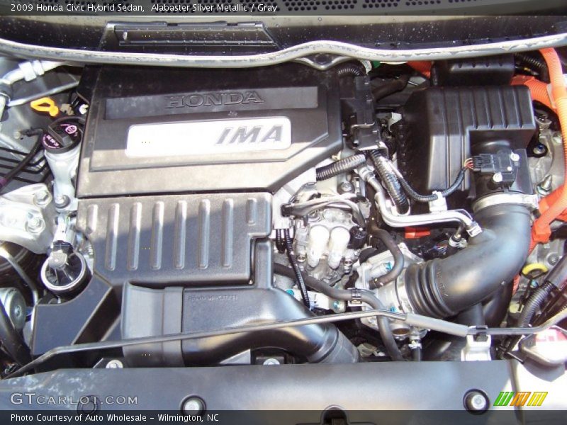 Alabaster Silver Metallic / Gray 2009 Honda Civic Hybrid Sedan