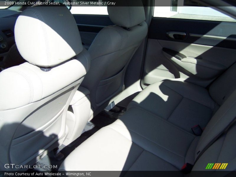 Alabaster Silver Metallic / Gray 2009 Honda Civic Hybrid Sedan