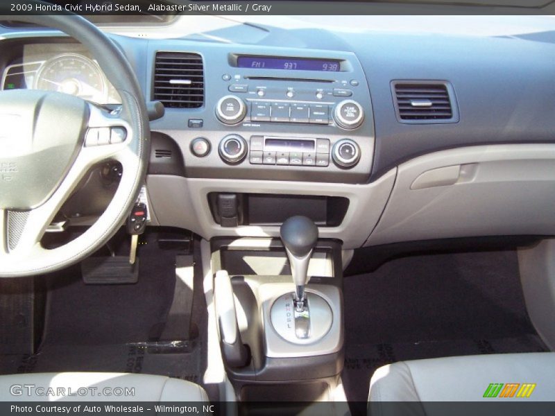 Alabaster Silver Metallic / Gray 2009 Honda Civic Hybrid Sedan