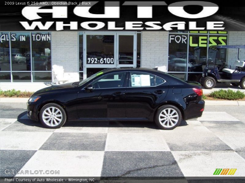 Obsidian Black / Black 2009 Lexus IS 250 AWD