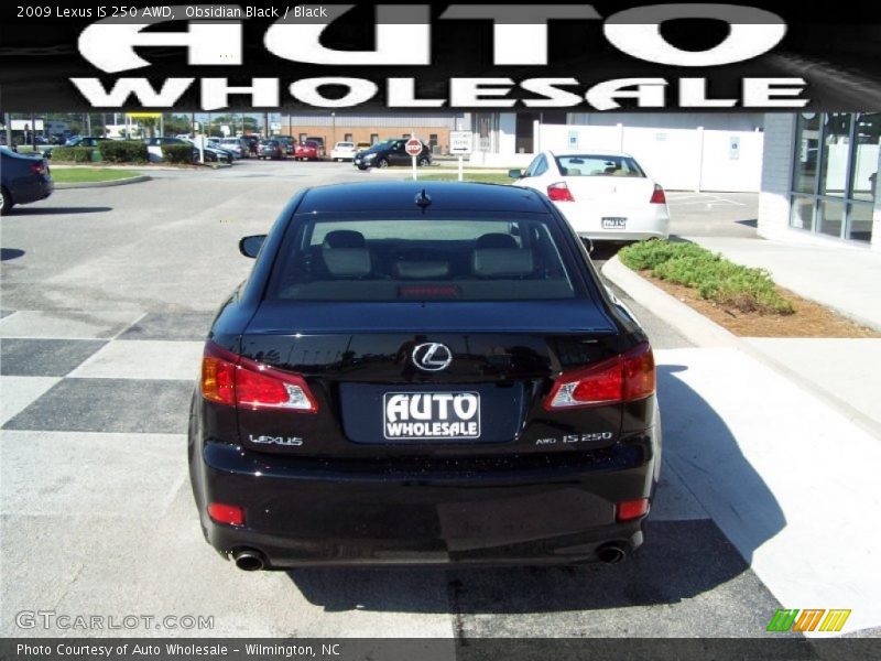 Obsidian Black / Black 2009 Lexus IS 250 AWD
