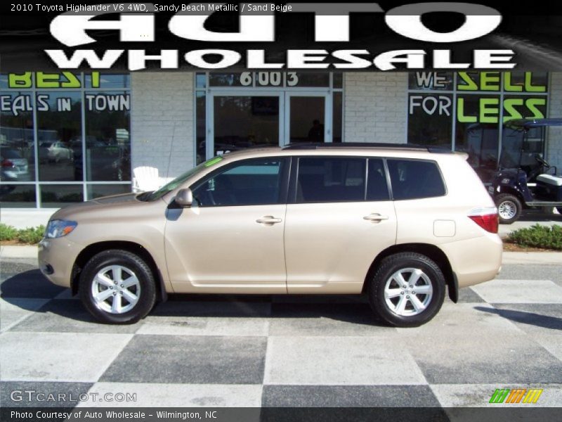 Sandy Beach Metallic / Sand Beige 2010 Toyota Highlander V6 4WD