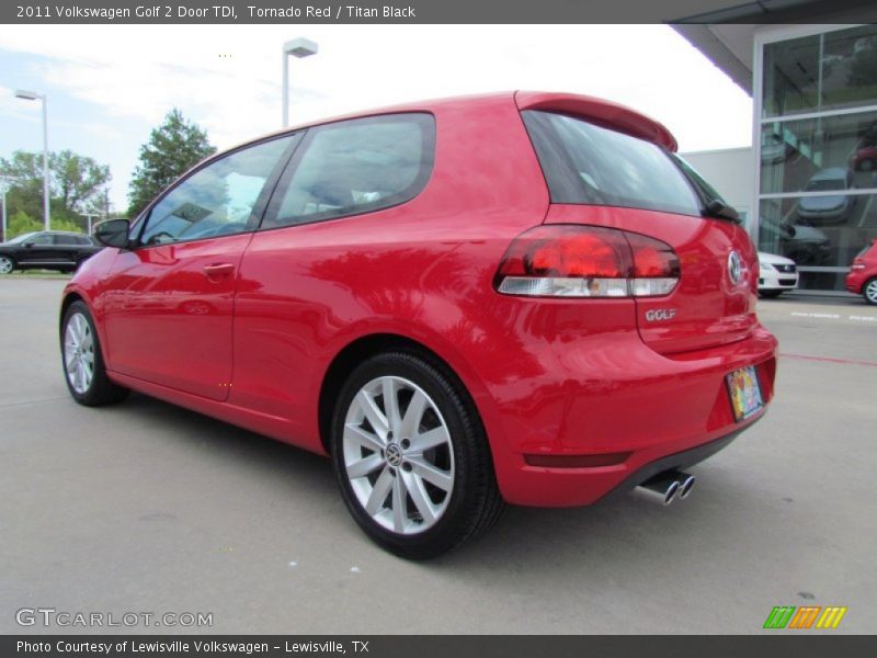 Tornado Red / Titan Black 2011 Volkswagen Golf 2 Door TDI