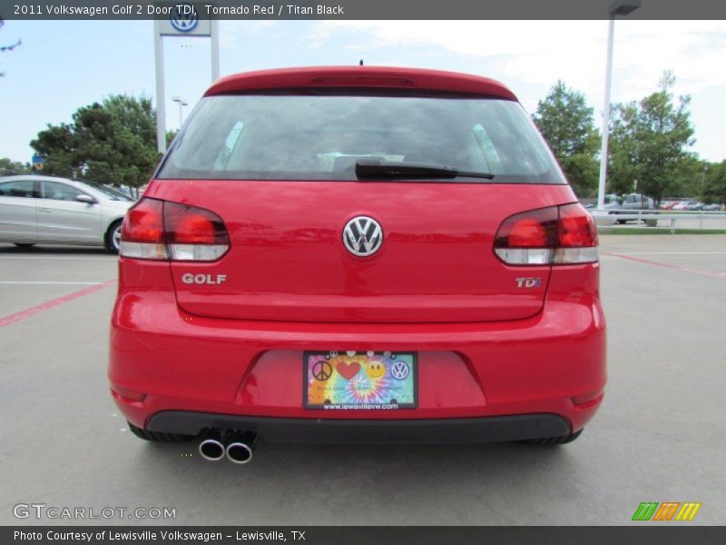 Tornado Red / Titan Black 2011 Volkswagen Golf 2 Door TDI