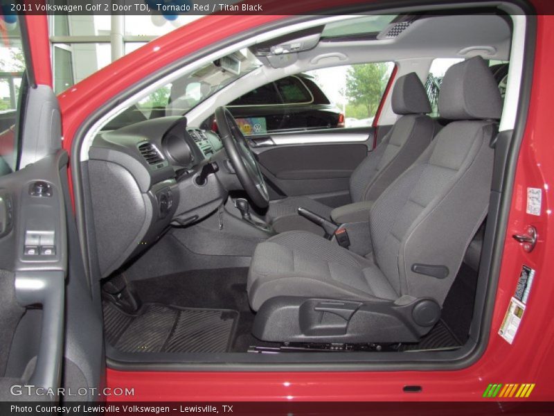  2011 Golf 2 Door TDI Titan Black Interior