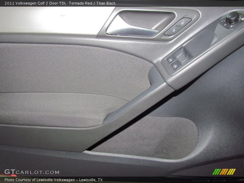 Tornado Red / Titan Black 2011 Volkswagen Golf 2 Door TDI