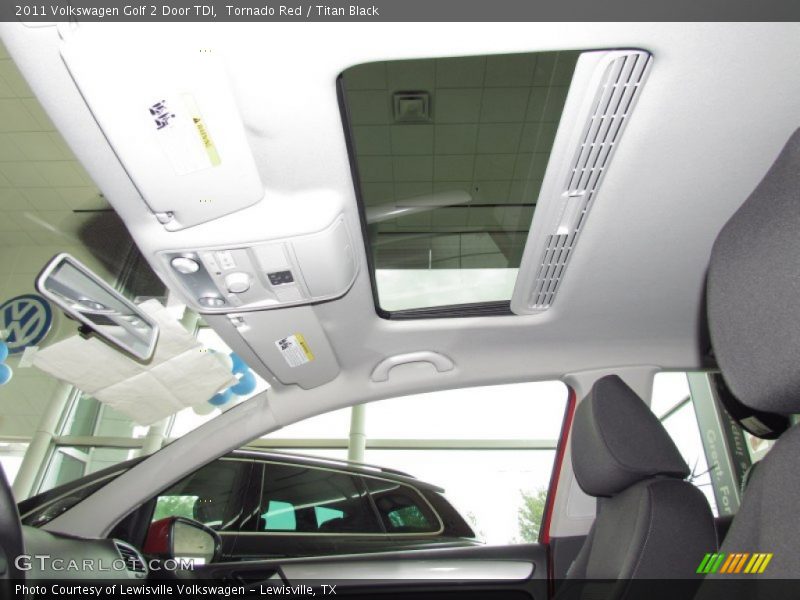 Tornado Red / Titan Black 2011 Volkswagen Golf 2 Door TDI