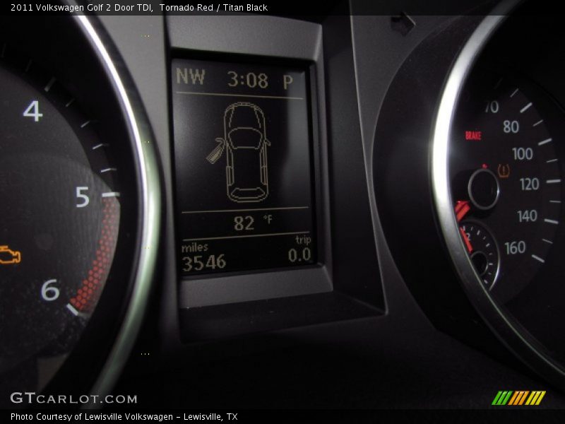 Tornado Red / Titan Black 2011 Volkswagen Golf 2 Door TDI